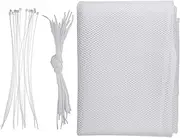 minkissy 1Set Stair Barrier Safety Net for Pets and Banister Mesh Guard with Cords Snaps Durable Balcony Netting for Proofing and Pet Protection Easy Installation