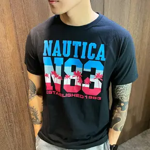 美國百分百【全新真品】 Nautica T恤 圓領 帆船牌 T-SHIRT 經典 短袖 復古 logo AC90