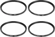 uxcell 62mm Star Filter, Starburst Filter for Camera Lens Starlight Effect Cross Screen Set 4 Points 6 Points 8 Points 12 Points for Night Scenery Glassworks, 4 Pcs