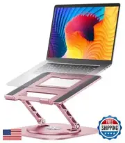 AOEVI Adjustable Laptop Stand with 360 Rotating Base, Computer Stand for Lapt