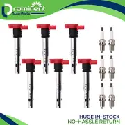 6 Ignition Coil & 6 Spark Plug fit 05-17 Audi A4 A5 A6 Q5 Q7 S4 S5 3.0 3.2 UF529 (for: Audi)