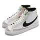 Nike 休閒鞋 Blazer Mid 77 運動 女鞋 經典款 皮革 白 黑 DO2331-101