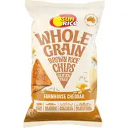 Sunrice Brown Rice Chips Farmhouse Cheddar 150g