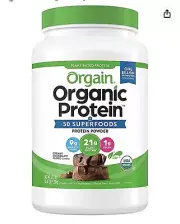 Orgain Organic Protein Superfoods Plant Based Protein Creamy Chocolate 2.64 LBS