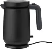 [Stelton] FOODIE Kettle - Fast, Energy-Efficient Electric Kettle in Retro/Vintage Design - With Automatic Shut-Off, Removable Limescale Filter - 1500 W, 1 Litre, Black