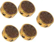 ifundom 5pcs Fingertip Kid Toys Hand Finger Game Black Side Table Living Room Furniture Aldult Toys Gyroscope Fingertip Gyros Compass Tai Chi Bagua Pure Brass Taste to Rotate