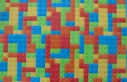 EDIBLE PATTERNED RICE WAFER PAPER LEGO INSPIRED CAKE WRAPPER FRILL DECORATION