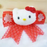 在飛比找Yahoo奇摩購物中心優惠-【震撼精品百貨】Hello Kitty 凱蒂貓~髮夾 蕾絲/