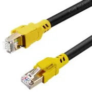 Nanxudyj Cat 8 Ethernet Cable 12ft,26AWG Lastest 40Gbps 2000Mhz SFTP Patch Co...
