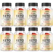 Keto ACV Turbo Gummies, Metabolism Support-8 Bottles