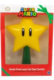 Nintendo Super Mario Super Star Light-Up Holiday Christmas Tree Topper Sealed