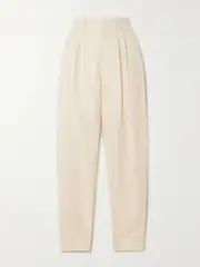 [Ralph Lauren Collection] Ralph Lauren Collection - Avrill Linen And Silk-blend Tapered Pants - Beige - US2 US 2 Neutrals