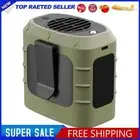 USB Waist Hanging Fan Built-in Flashlight 3-gear Bladeless 8000mAh ( Green)