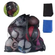 Large Ball Carry Net Sports Ball Storage Bag Mesh with Strap Basketball Football