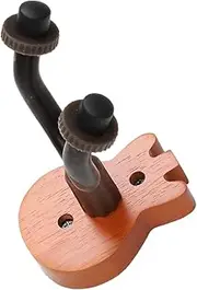 Kisangel Guitar Hook Durable Ukulele Wall Mount Stand for Violin Electric Guitar and Bass Beech and Material with Chic Design for Elegant Display