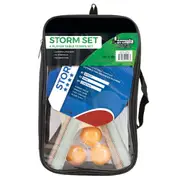 Formula Sports STORM Table Tennis Ping Pong Bats Paddles SET - 4 BATS - 3 Balls - Case