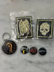 CRYPTIK Memento Mori Enamel Lapel Pin Numbered Art Heart of Scarab SAMSARA Lot
