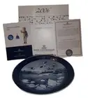 2006 Royal Copenhagen Danish Porcelain Blue Collectible Christmas Plate