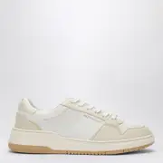 [Ferragamo] Low white leather trainer 6 US White