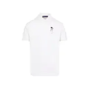 [Ralph Lauren Purple Label] Ralph Lauren Purple Label-White Ss Cotton Polo-Uomo M STAND