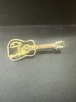 Hard Rock Cafe Cape Town Black Guitar Pin