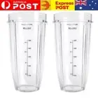 2Pack 24oz Cups Replacement for Nutri Ninja Blender Auto iQ 900w 1000w 1500w AU