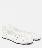 [Alaia] Alaïa Perfo leather ballet flats AU 4 white