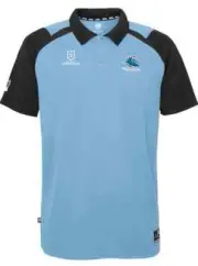Cronulla Sharks NRL Mens Performance Polo Shirt