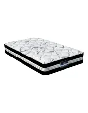 [Giselle Bedding] Mattress Single Size Bed Euro Top Pocket Spring Firm Foam 30cm in White/Black