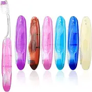Dolemay 6 Pack Travel Toothbrush Set,Mini Travel Toothbrush Kit,Portable Durable Soft Travel Toothbrushes,Individually Packed Folding Toothbrush for Travel, Camping, School, Home, Business Trip
