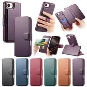Phone Case For Apple AirTag iPhone 16 Pro Max Plus iPhone 15 14 Pro Max Plus iPhone 13 Pro Max Magnetic Adsorption Wallet Case Flip Cover with Stand Holder Det