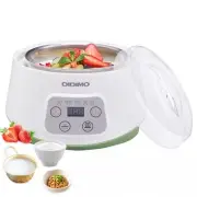 Yogurt Maker, Greek Yogurt Maker with Timer Control and Strainer, Yogurt Make...