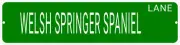 WELSH SPRINGER SPANIEL LANE 24"x6 ALUM COMPOSITE SIGN