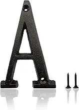 5.5 Inch House Numbers, Cast Iron House Numbers for Outside, Address Numbers for Houses, Farmhouse, Garage, Shop, Offices, Hotel, LETTER A