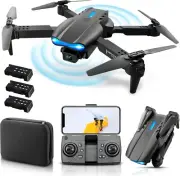HD Drone With Camera 1080P, Brushless Motor, 3x Batteries 60+mins Flight Time, O