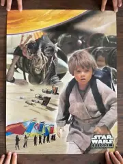 Set of 4 Star Wars Phantom Menace 1999 Taco Bell Posters 17" x 22"