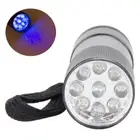 - 9 LED Mini UV Ultra Violet Flashlight Blacklight Torch Light Lamp (1pc)