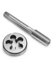1/2" - 28 Tap and Die Set, with Round Die 22LR 223 5.56 9mm, High Speed Steel...