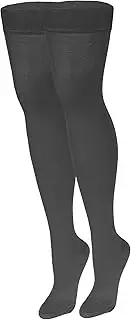 NuVein Medical Compression Stockings, 20-30 mmHg Support, Women & Men Thigh Length Hose, Closed Toe