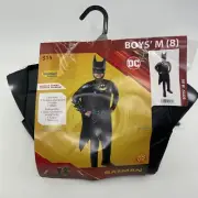 DC The Flash BATMAN Boy Medium 8 Full Costume Cosplay Play Dress Up Hero New
