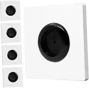 Hoement Wall Cable Management 5pcs Cable Outlet Cover Plate Pass Through Hide Wires Organize Power Lines