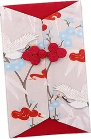 FUNOMOCYA Emulation Silk Year Envelope Money Storage Bag Stash Bag Linen Chinese Style Festive