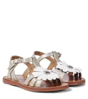 [Pom d'Api] Pom d'Api Plagette Big Flo metallic leather sandals UK 11 gold