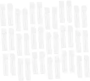 Healeved 50Pcs Transparent Refillable Perfume Sample Bottles with Dropper Travel Test Tube Bottles for Perfume and Fragrance Storage