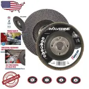 Wolverine 4-1/2" Abrasive Flap Disc, 120 Grit Zirconia Alumina - Pack of 10