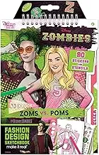 Make It Real – Disney Zombies Fashion Design Sketchbook. Disney Inspired Fashion Design Coloring Book for Girls. Includes Addison & Bree Sketch Pages, Stencils, Stickers, and Design Guide