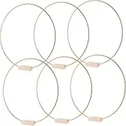 DIY Floral Hoops for Dream Catcher 6 Pack Metal Ring Set Wedding Sturdy Floral Ring Hoops for Craft Projects