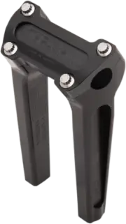 Thrashin' OG Risers 8" Black Aluminum Pair Top Clamp 1" Harley Softail 18-24