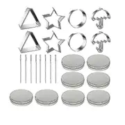 Squid Cookie Cutter Game Set - 3 Pieces with Tin Box & Needle Umbrella