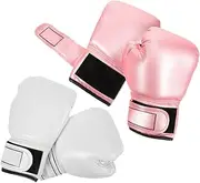 Happyyami 2 Pairs Kids Boxing Gloves Toddler Sparring Gloves Exercise Mitts for Training Kickboxing Thai for Boys and Girls